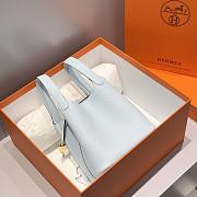	 Colestore Hermes Picotin Lock 18 Bleu Pale Clemence Gold Hardware - 6