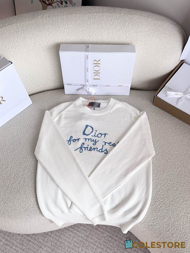 Colestore Dior for my real friends long-sleeve knit sweater - 1