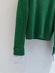 Colestore Prada Shetland wool wide-neck sweater Green - 5