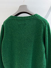 Colestore Prada Shetland wool wide-neck sweater Green - 4