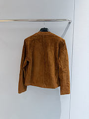 Colestore YSL  Saint Laurent short jacket in suede lambskin in Brown - 6