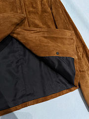 Colestore YSL  Saint Laurent short jacket in suede lambskin in Brown - 4