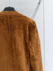 Colestore YSL  Saint Laurent short jacket in suede lambskin in Brown - 3