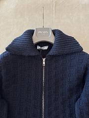 Colestore   Prada Navy Wool Cardigan  - 4