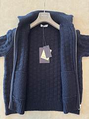 Colestore   Prada Navy Wool Cardigan  - 2