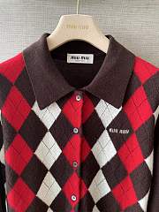 Colestore  Miu Miu Dark Brown Cashmere Cardigan - 6