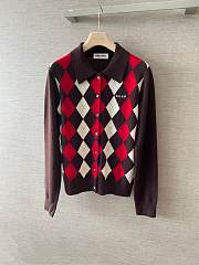 Colestore  Miu Miu Dark Brown Cashmere Cardigan - 2