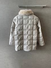 Colestore  Moncler Light Beige Cygnes Belted Short Down Jacket  - 4