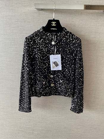 Colestore Chanel Spring Summer 2026 Pre-collection Jacket in Black and White Tweed