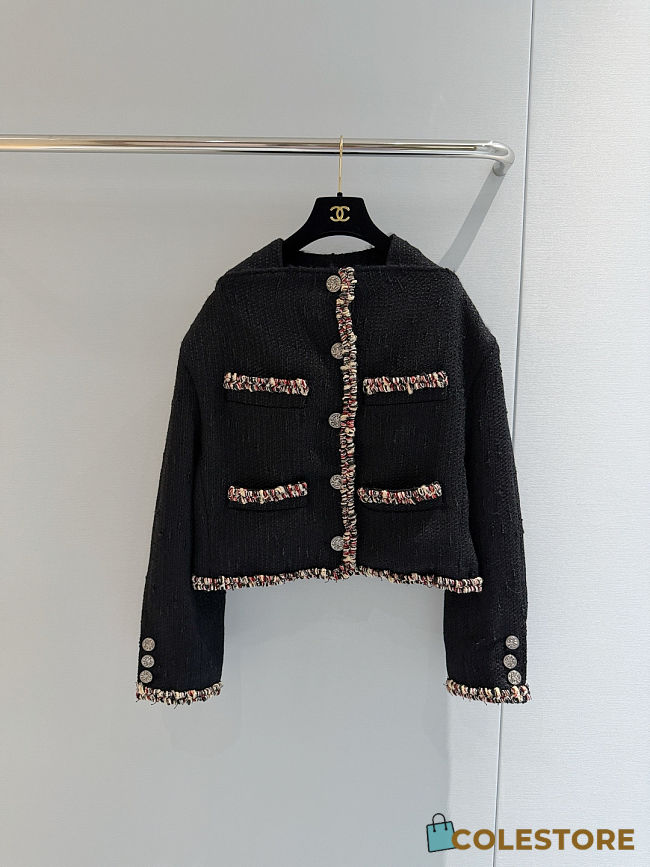 Colestore  Chanel Jacket  Tweed, brown, burgundy & yellow - 1