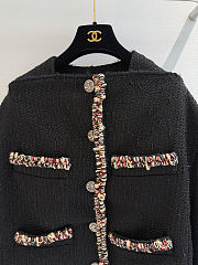 Colestore  Chanel Jacket  Tweed, brown, burgundy & yellow - 3