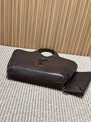 Colestore YSL Saint Laurent ICARE in smooth leather Brown 38（58）x43x8cm - 3