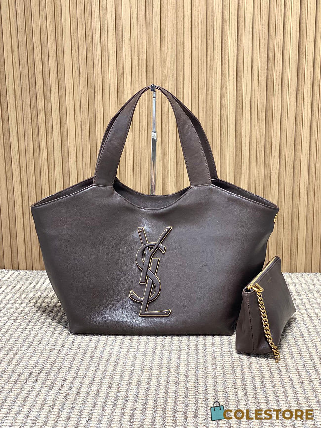 Colestore YSL Saint Laurent ICARE in smooth leather in Brown 31 (46) x 28 x 15cm - 1