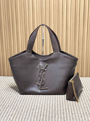 Colestore YSL Saint Laurent ICARE in smooth leather in Brown 31 (46) x 28 x 15cm