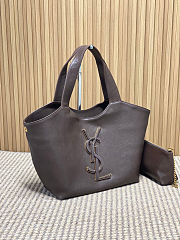 Colestore YSL Saint Laurent ICARE in smooth leather in Brown 31 (46) x 28 x 15cm - 4