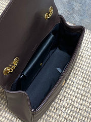 Colestore YSL Saint Laurent LOULOU medium in MATELASSÉ lambskin DEEP HICKORY 29x17x8cm - 6