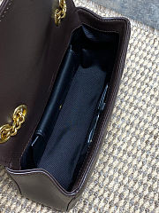 Colestore YSL Saint Laurent LOULOU small in MATELASSÉ lambskin DEEP HICKORY 24x14x6cm - 6