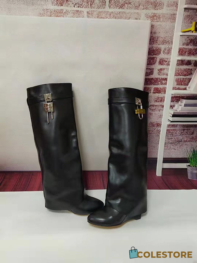 Colestore Givenchy Shark Lock Boots Wide Fit  Black - 1