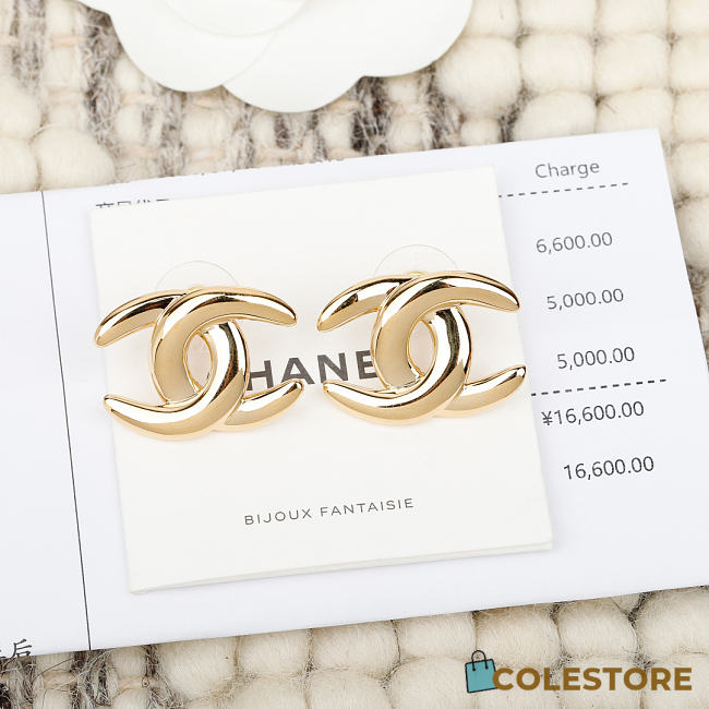 Colestore Chanel Fall Winter 2026 Pre-Collection   Stud Earrings   Metal  Golden - 1