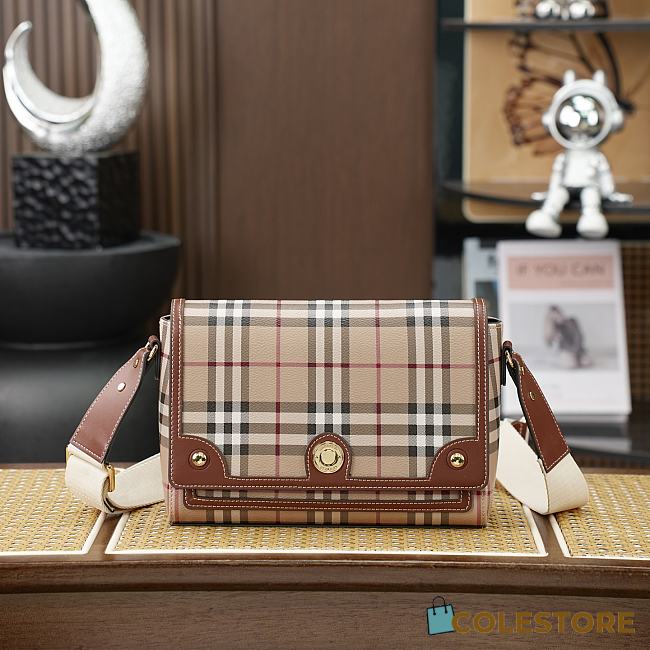 Colestore  Burberry Note Bag in Archive beige/briar brown  25 x 8.5 x 18cm - 1