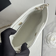 Colestore Chanel Quilted Nano 31 Shopping Bag White Lambskin  17.5x20.5x4cm - 6