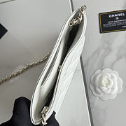 Colestore Chanel Quilted Nano 31 Shopping Bag White Lambskin  17.5x20.5x4cm - 5