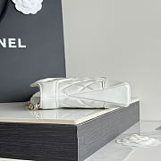 Colestore Chanel Quilted Nano 31 Shopping Bag White Lambskin  17.5x20.5x4cm - 4