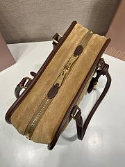 Colestore Miu Miu Beau Suede and leather bag tan and brown 30x20x10cm - 5