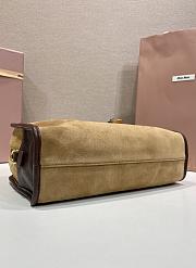 Colestore Miu Miu Beau Suede and leather bag tan and brown 30x20x10cm - 6