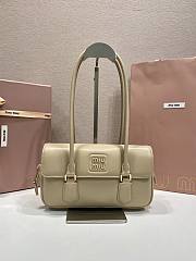 Colestore Miu Miu Arcadie leather bag Sand Beige 24x11.5x5cm - 1