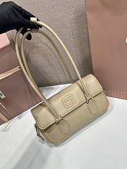 Colestore Miu Miu Arcadie leather bag Sand Beige 24x11.5x5cm - 4