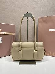 Colestore Miu Miu Arcadie leather bag Sand Beige 24x11.5x5cm - 3