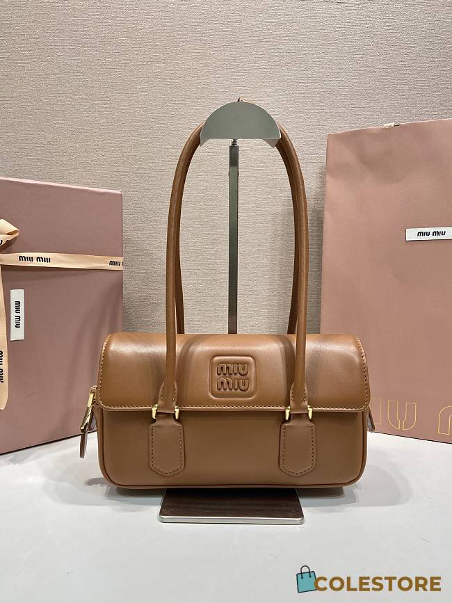 Colestore Miu Miu Arcadie leather bag Cognac  24x11.5x5cm - 1
