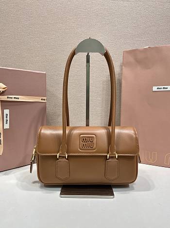 Colestore Miu Miu Arcadie leather bag Cognac  24x11.5x5cm