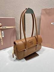 Colestore Miu Miu Arcadie leather bag Cognac  24x11.5x5cm - 6