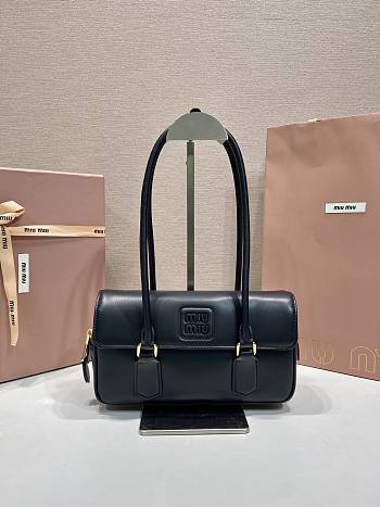 Colestore Miu Miu Arcadie leather bag Black 24x11.5x5cm