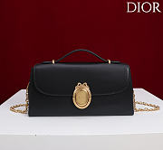 Colestore Dior Médaillon Pouch Black Smooth Calfskin 25 x 12 x 6 cm - 1