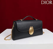 Colestore Dior Médaillon Pouch Black Smooth Calfskin 25 x 12 x 6 cm - 6