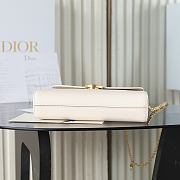 Colestore Dior Médaillon Pouch Latte Smooth Calfskin 25 x 12 x 6 cm - 6