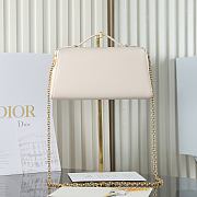 Colestore Dior Médaillon Pouch Latte Smooth Calfskin 25 x 12 x 6 cm - 5