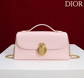 Colestore Dior Médaillon Pouch Ballet Pink Smooth Calfskin 25 x 12 x 6 cm