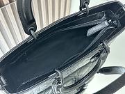 Colestore Dior Large Lady D-Sire Bag Black Macrocannage Crinkled Calfskin 30 x 20 x 13 cm - 3