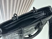 	 Colestore Dior Meidum Lady D-Sire Bag Black Macrocannage Crinkled Calfskin 26 x 15 x 8 cm - 6