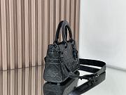 	 Colestore Dior Meidum Lady D-Sire Bag Black Macrocannage Crinkled Calfskin 26 x 15 x 8 cm - 4