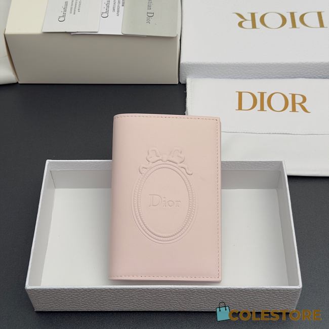 Colestore Dior Salon Passport Cover Pink Dior Médaillon Debossed Calfskin 10 x 14 x 2 cm - 1