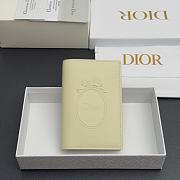 Colestore Dior Salon Passport Cover Mimosa Dior Médaillon Debossed Calfskin 10 x 14 x 2 cm - 1