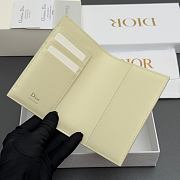 Colestore Dior Salon Passport Cover Mimosa Dior Médaillon Debossed Calfskin 10 x 14 x 2 cm - 6