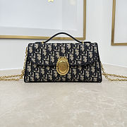 Colestore Dior Médaillon Pouch Blue Dior Oblique Jacquard 25 x 12 x 6 cm - 1