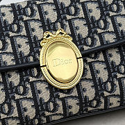 Colestore Dior Médaillon Pouch Blue Dior Oblique Jacquard 25 x 12 x 6 cm - 2