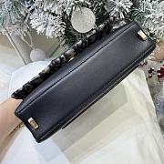 Colestore Dior Promenade Mini Bag with Chain Blue Dior Oblique Jacquard and Smooth Calfskin 19 x 12 x 4 cm - 4